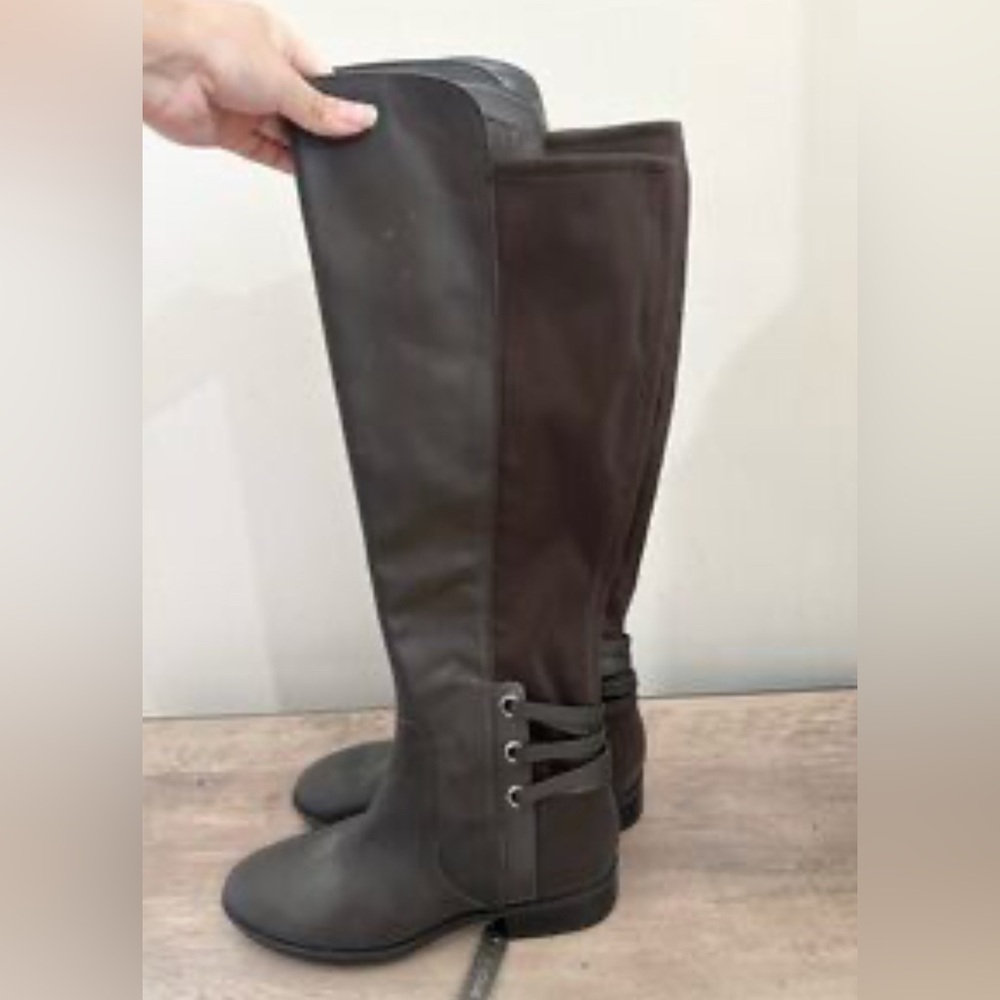 Vince Camuto Tall Knee-High Riding Boots in Dark Brown